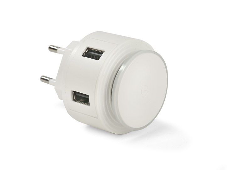 Noćna svjetiljka USB zidni punjač NOTTO