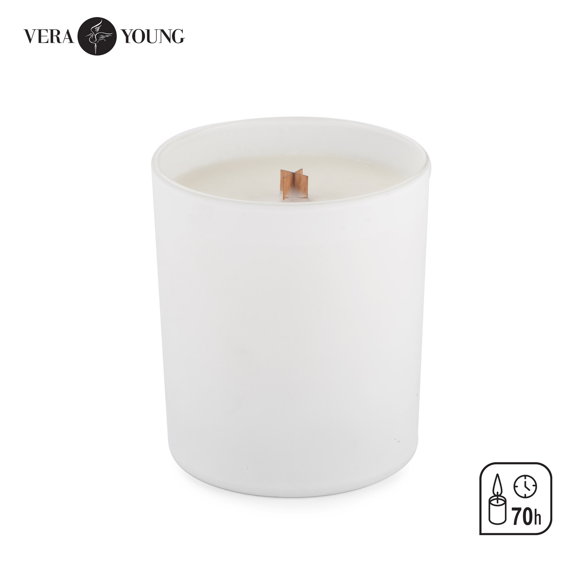 Svijeća od sojinog voska 220g - Knjižnica - VERA YOUNG